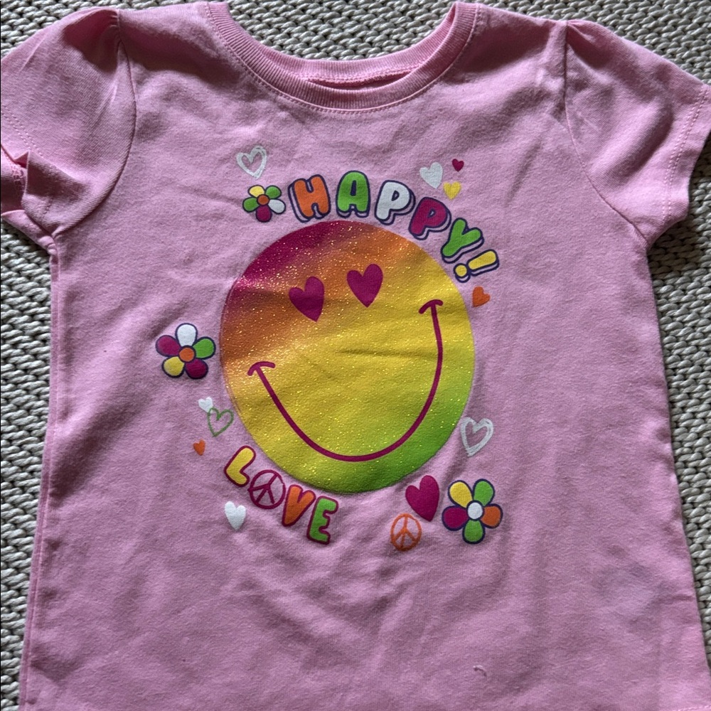 T-shirt infant girls new size 24 months 60% cotton 40% polyester Garanimals